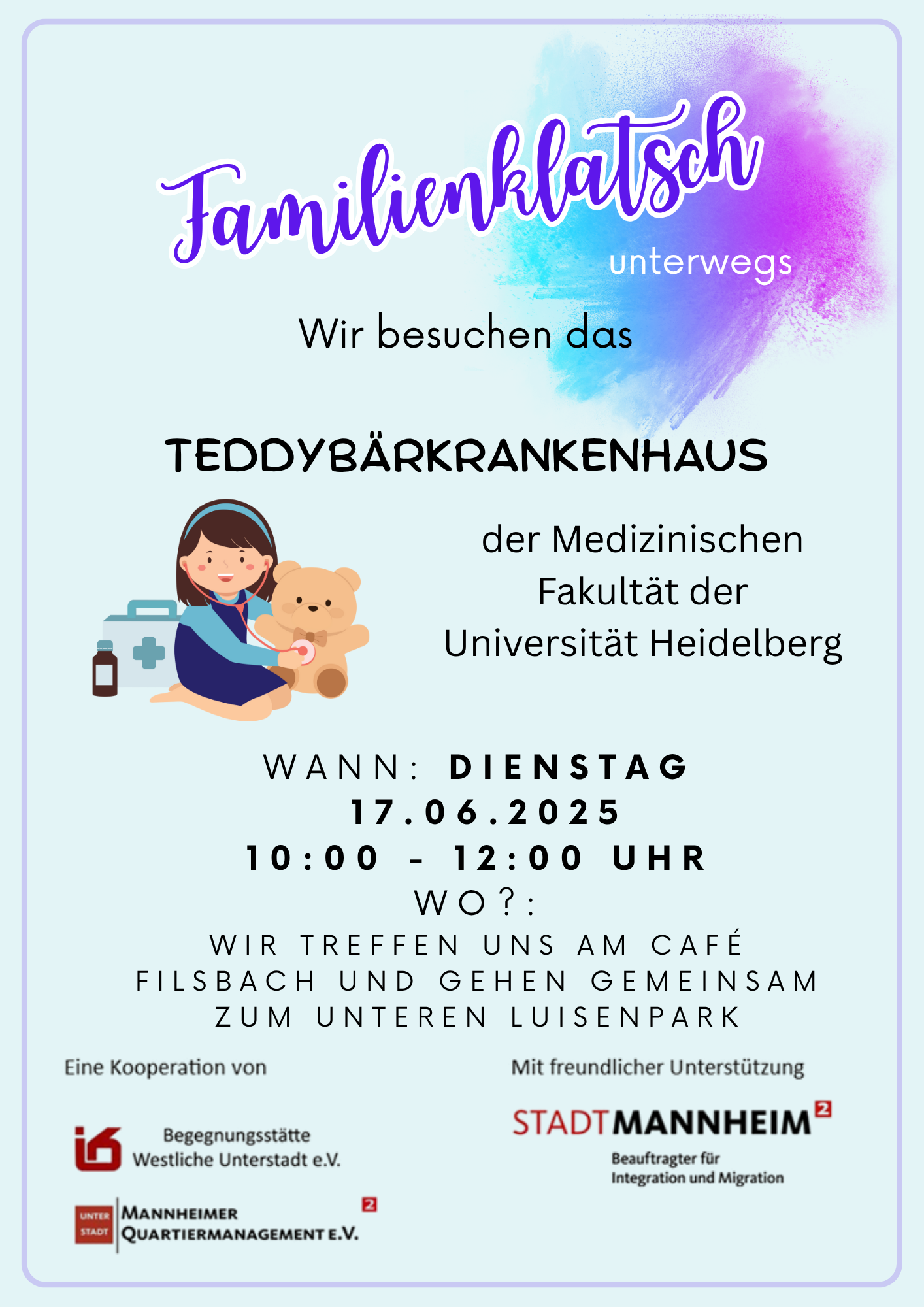 Familienklatsch Teddykrankenhaus 17.06.2025