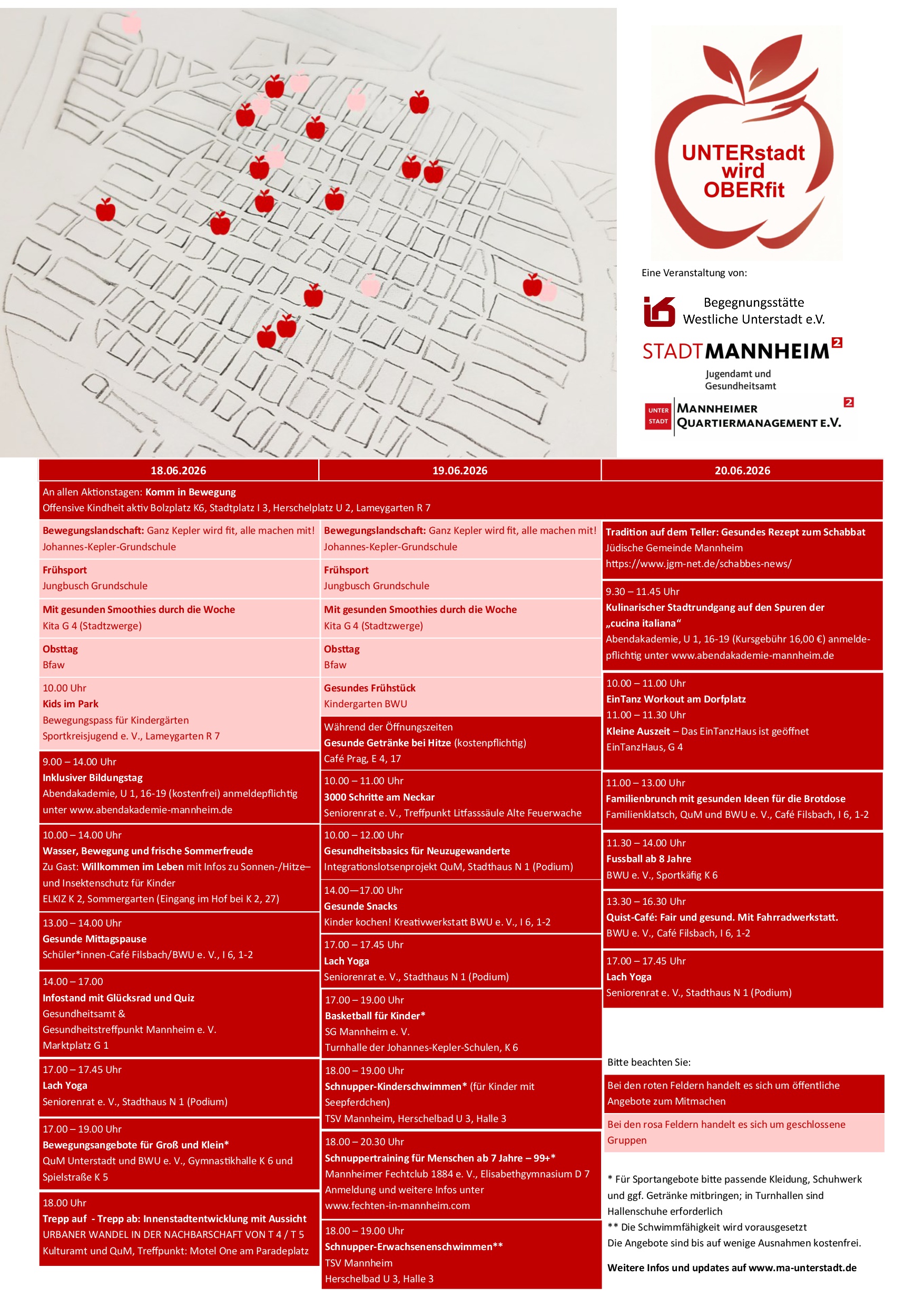 Programmplakat UNTERstadtOBERfit fürDruck